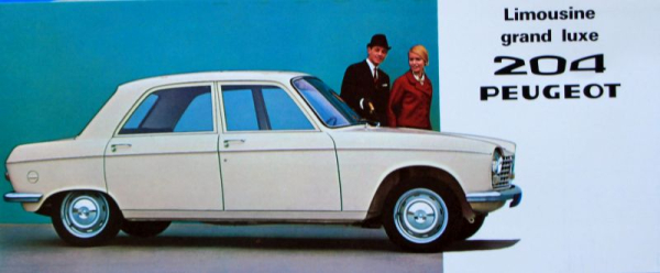 Peugeot 204 Modelprogram 1968 Carbrochure (10348)